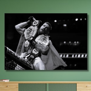 Conor McGregor Winner Poster,UFC Winner,Gym Wall Art,Fitness Room Decor,UFC Box Fighting,UFC Champion,Gift for Sport Fans,Conor Poster-658