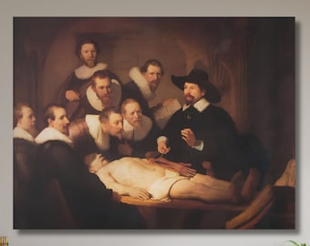 The Anatomy Lesson of Dr. Nicolaes Tulp 1632 Medicine Surgeon