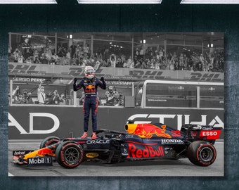 Max Verstappen Leinwand Kunst, Max Verstappen Boxenstopp Druck, Max Verstappen Wanddekoration, Formel 1 Wandkunst, Verstappen Fan Geschenk