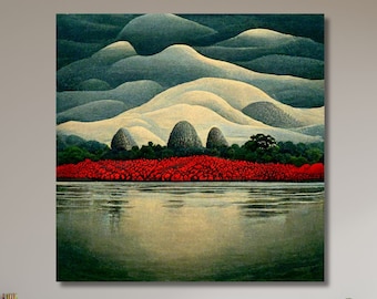 Georgia O’keeffe Landscapes in Kusama, Georgia O'Keeffe Wall Art,Vintage Poster,Georgia O'Keeffe Poster,Home Wall Decor, Modern Wall Art-347