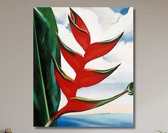 Georgia O'Keeffe Flower Poster, Georgia O'Keeffe Wall Art, Georgia O'Keeffe Painting, O'Keeffe Prints,Living Room Decor,Gift for Home-386