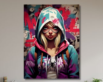 グウェン ステイシー、スパイダーマン ウォールアート、グウェン ステイシー キャンバス、子供部屋の装飾、クリスマス ギフト、ホーム デコレーション、子供へのギフト、スパイダーマン ポスター、スパイダーマン キャンバス-274