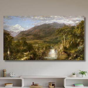 Frederic Edwin Church Heart of the Andes (1859) Canvas Gallery Wrapped or Framed Giclee Wall Art,Vintage Canvas Art Print,Canvas Print-399