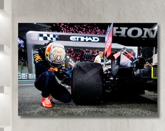 Max Verstappen Canvas,Formula 1 Wall Decor,Max Verstappen Poster,F1 Wall Art,Gift for Formula Fans,Formula Poster,Racing Car,Red Bull F1-25