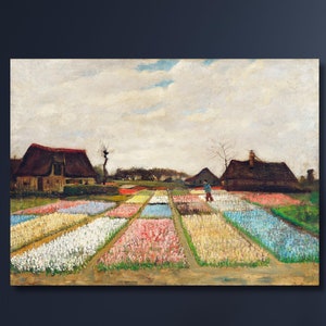 Vincent Van Gogh Flower Beds in Holland Canvas,Van Gogh Poster,Flower Poster,Van Gogh Artwork,Gift for Home,Home Decor,Living Room Decor-768