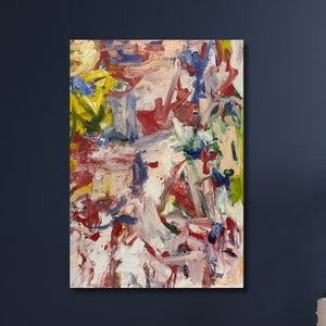 Pôster de Willem De Kooning, Arte Kooning, Arte Moderna, Arte Abstrata de Parede, Presente para Casa, Pôster de Kooning, Arte em Tela, Design de Casa, Arte de Parede, Presente para Casa-578