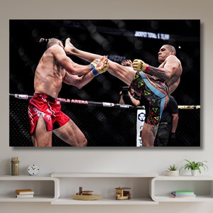 UFC 303 Alex Pereira K.O. Prochazka Poster Wall Art Framed Canvas Wall Art,High Quality Sport,Kick Box Poster,home decor,Gift for Fans-422
