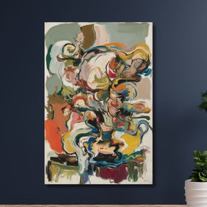 Impressão de Willem De Kooning, Arte de parede, Presente para casa, Arte Kooning, Arte moderna, Design de parede abstrato, Presente para casa, Pôster de Kooning, Arte em tela, Arte para casa-593