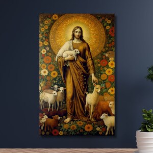 Jezus canvaskunst, Jezus poster, Lord Jezus canvas, Jezus schilderij, spiritueel canvas, decor van het huis, decor kerk, decor van de woonkamer, kerstcadeau-704