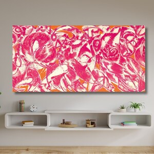 Jackson Pollock Canvas Art,Abstract Wall Art,Home and Living Room Decor,Jackson Pollock Convergence,Extra Large Canvas Wall Art,Home Gift387