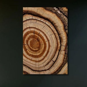 Wood Ring Poster,Wood Crack Wall Decor,Wood Texture Print,Elegant Natural,Colorful Tree Ring Canvas Wall Art,Bedroom Decor,Home Decor-S22