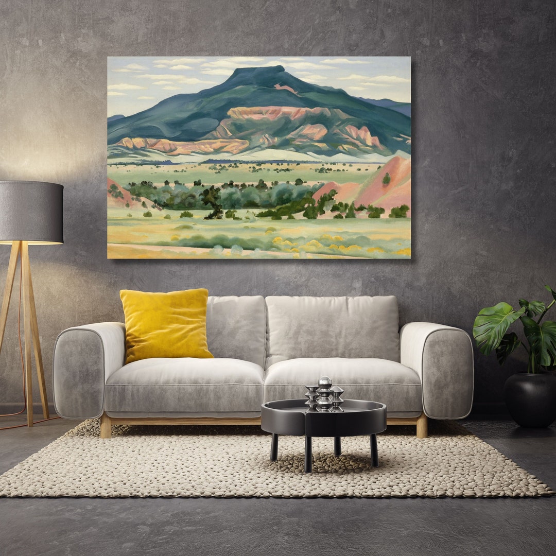 Georgia O'keeffe Mountain Landscape Canvas Art,o'keeffe Wall Art,o ...