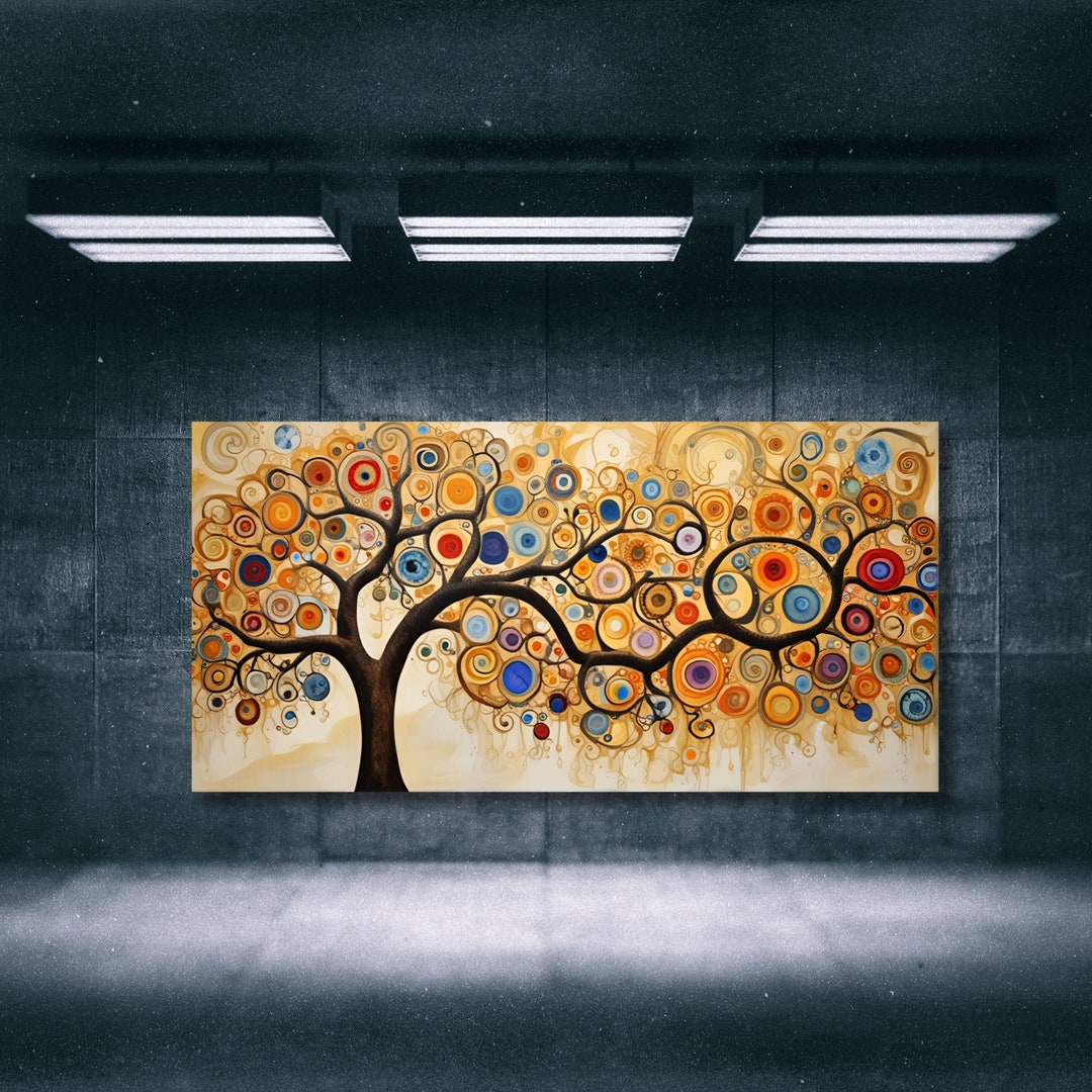 Tree of Life Gustav Klimt Canvas Wall Art,tree of Life Framed Wall Art ...