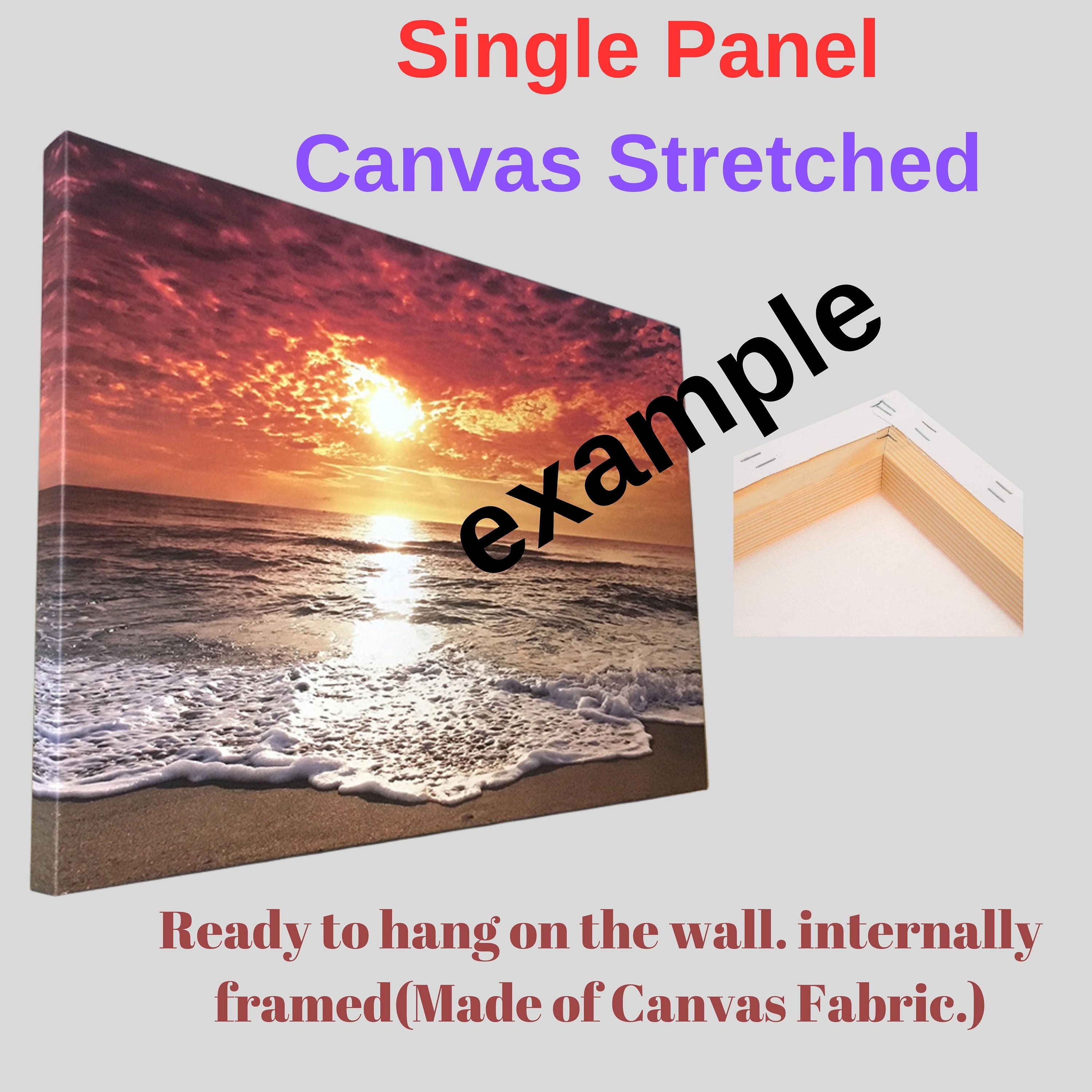 Panoramic Wooden Sunrise Canvas Wall Art,rising Sun,setting Sun