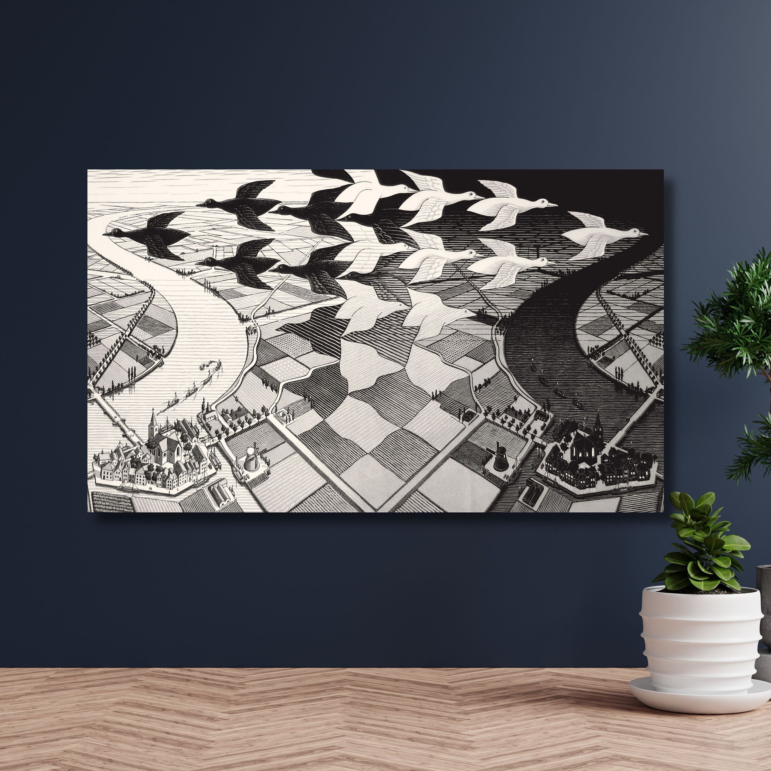 Escher day and night - Etsy 日本