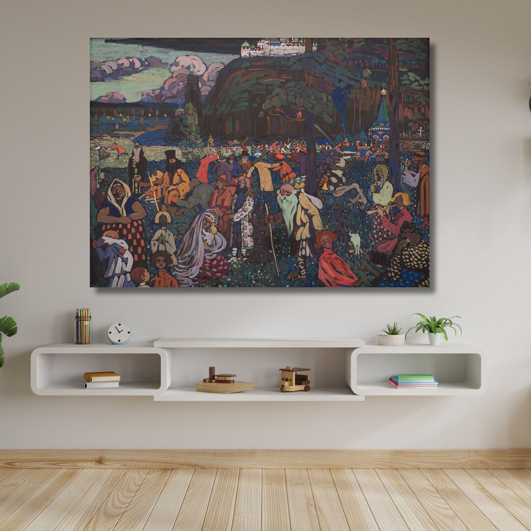 Wassily Kandinsky Colorful Life Canvas Art,expressionism Decor,wassily ...