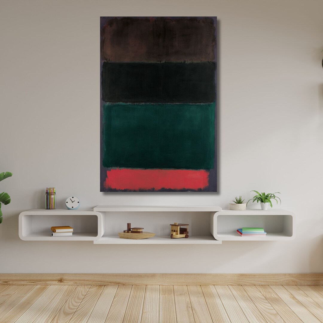 Scottish Modern Rothko Rothko Canvas,brown-black-green Rothko,rothko Poster,rothko Museum ...