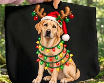 Gele Labrador Kerst png, Gele Lab Kerst png, Gele Labrador Kerst svg, Gele Lab Kerst svg