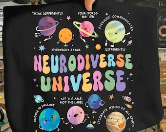 Neurodiverse Universe Png, Special Education Png, Autism Awareness Png, Retro Planet Png, Special Education Svg, Adhd Png, Mental Health Svg