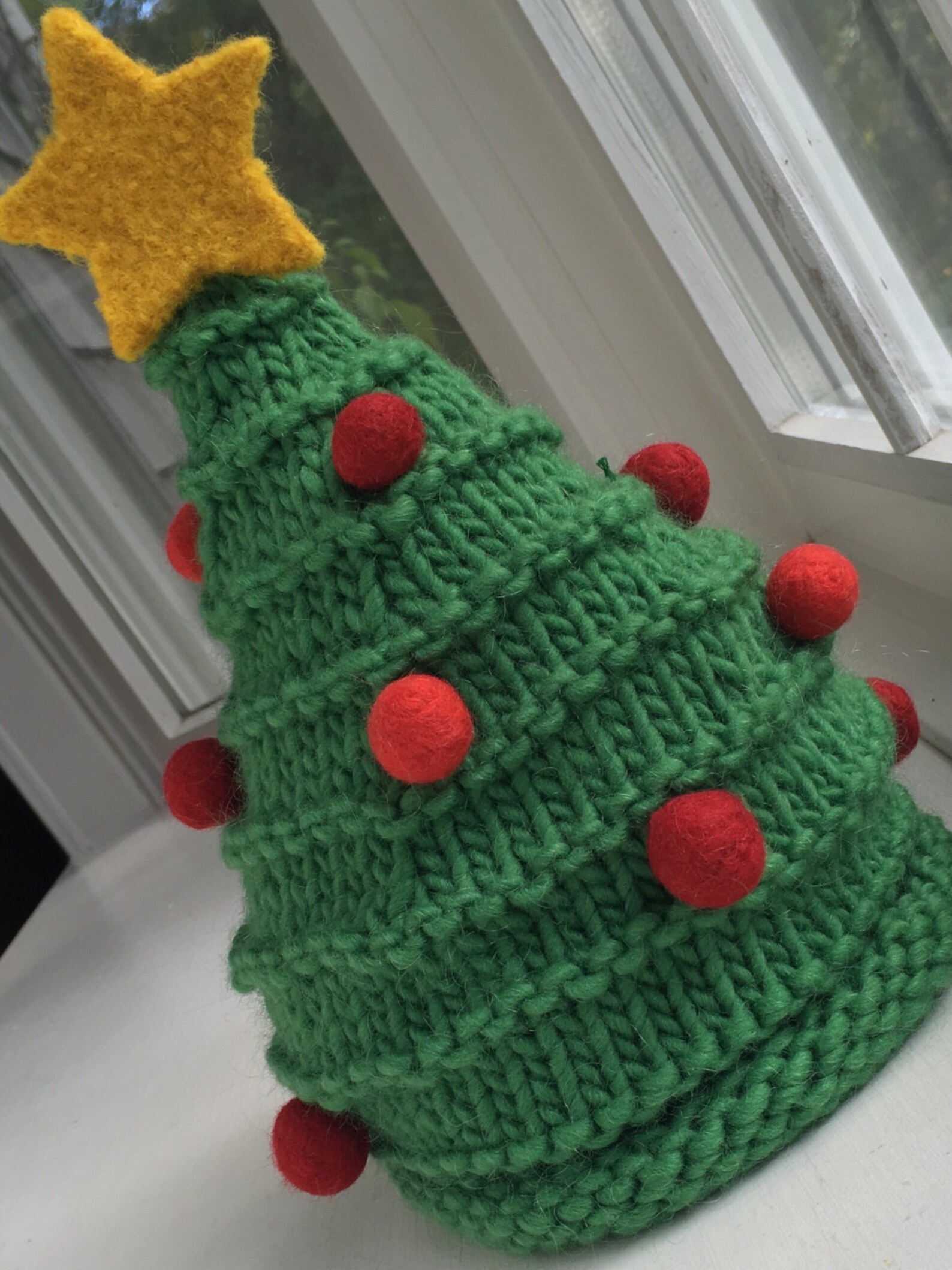 Hand Knit Christmas Tree Hat / Made to Order for Babies Kids Etsy