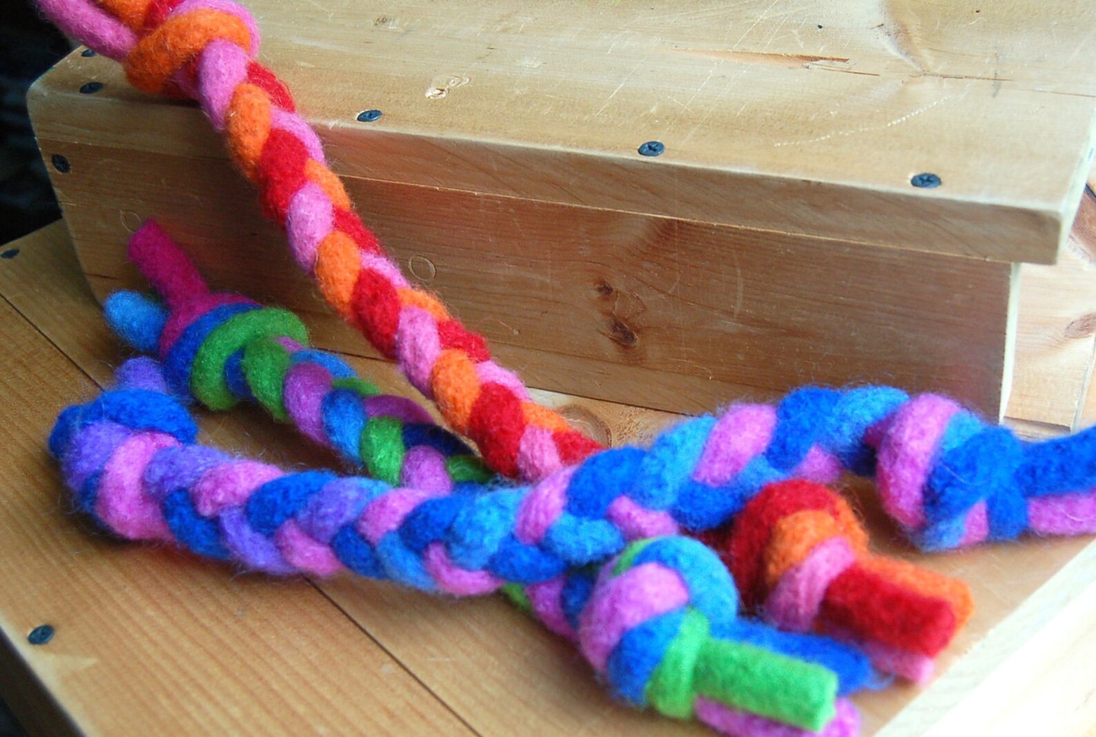 Rope Dog Toy Felted Wool All Natural Etsy