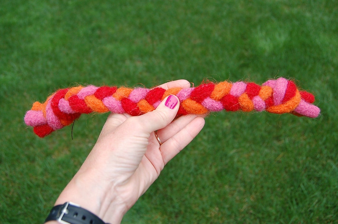 Rope Dog Toy Felted Wool All Natural Etsy