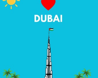 I Love Dubai Clipart