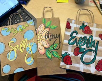 Hand Painted Gift Bag