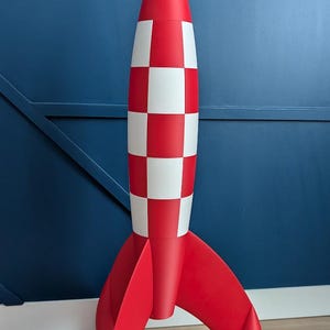 Fusée Tintin Impression 3D - "Objectif Lune" | Maquette / 3D Printed Tintin Rocket (39 à 150 cm)