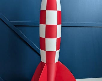 Fusée Tintin Impression 3D - "Objectif Lune" | Maquette / 3D Printed Tintin Rocket (39 à 150 cm)