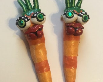 One Soft Sculpture wearable Carrot