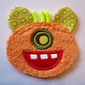 Kooky Eye Orange Monster Patch image 1