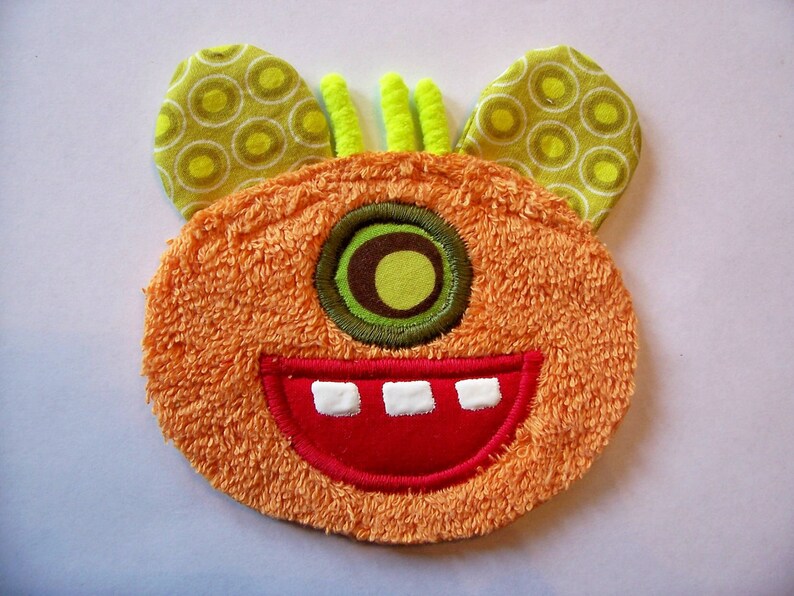 Kooky Eye Orange Monster Patch image 1