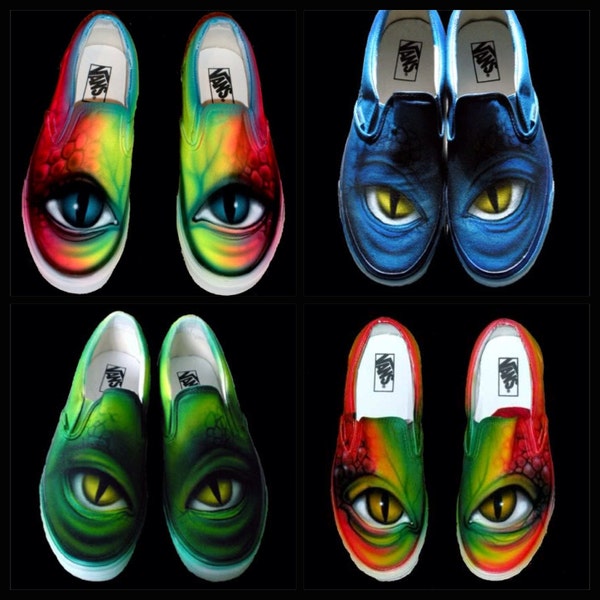 airbrushed shoes