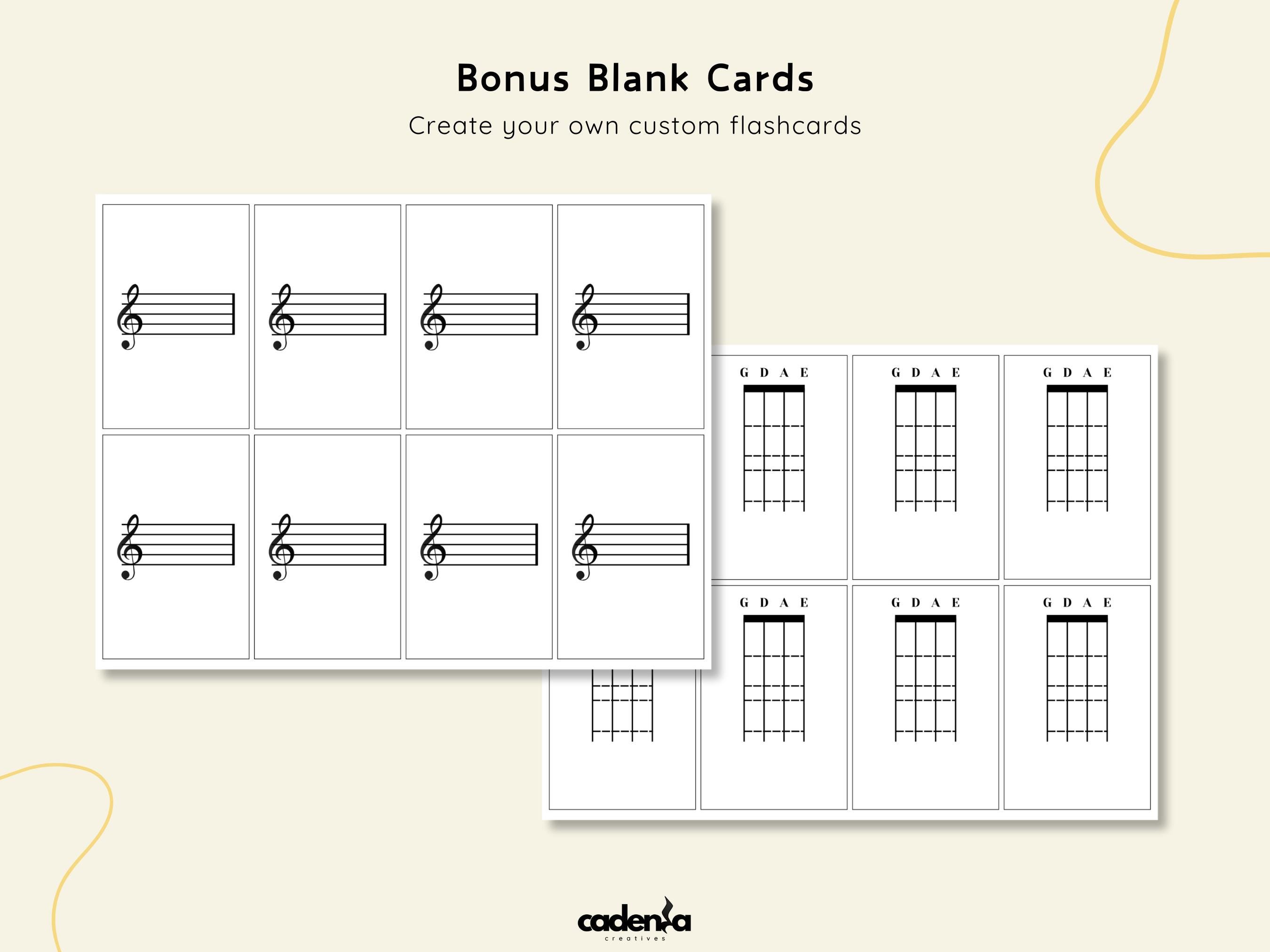 Violin Note Learning Flashcards | Printable Music Note Cards | First ...
