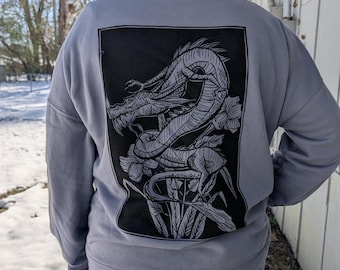 Hand printed Graphic tee Dragon