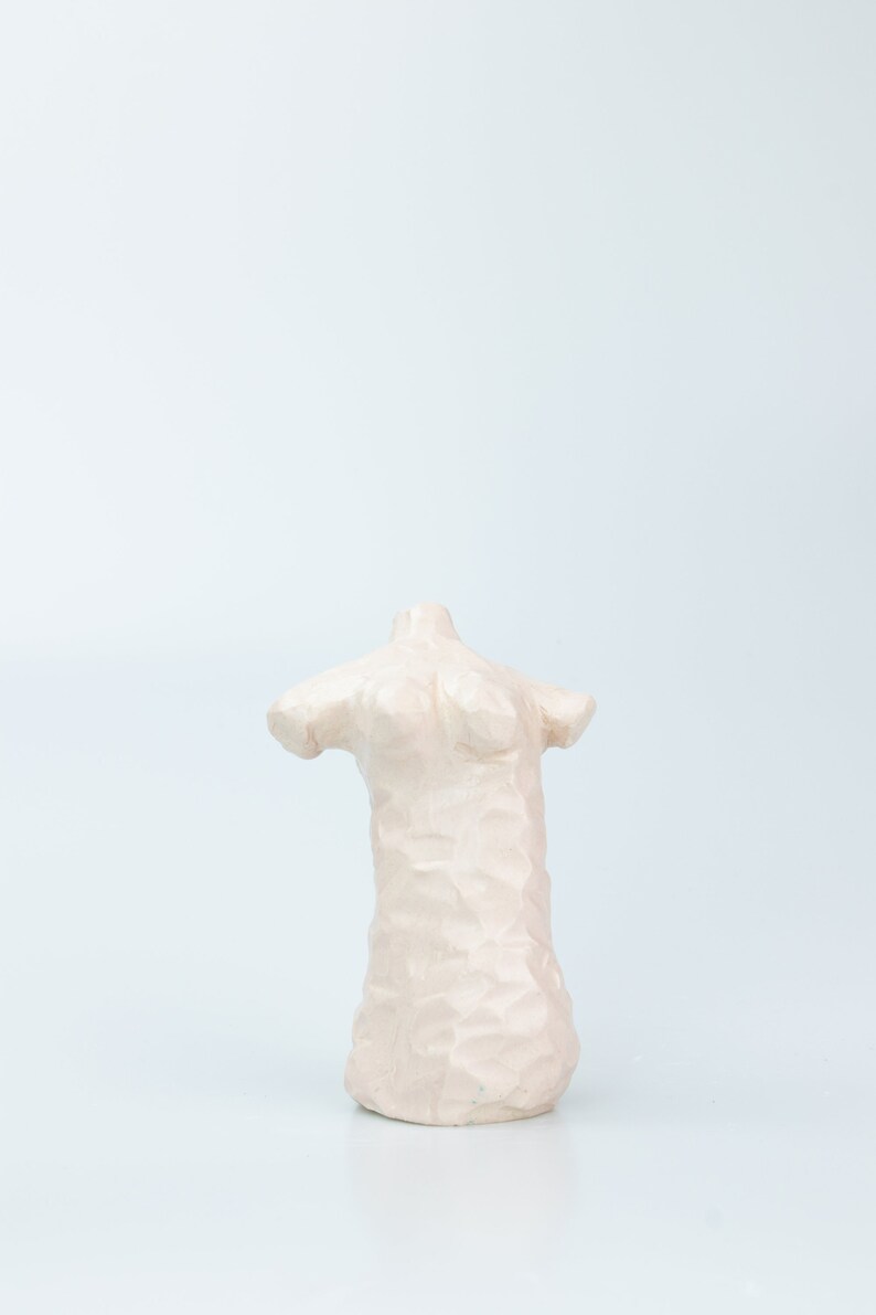 Torso Figurine Body Sculpture Ceramic Home Decor Salmon Pink - Etsy