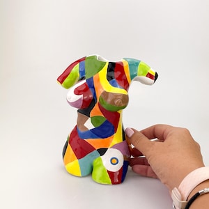 Colourful Figurine Torso Art Sculpture Ornament. Home Decor