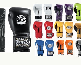 Gants d'entraînement velcro Cleto Reyes faits main, gants de boxe Reyes haut de gamme, gants de boxe Cleto Reyes personnalisés, gants de boxe Cleto Reyes
