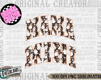 Mini Png Retro Halloween Mama, Groovy Halloween, Hippie Halloween, Personaggi dei film horror floreali Mama, Halloween png, Spooky mama Png