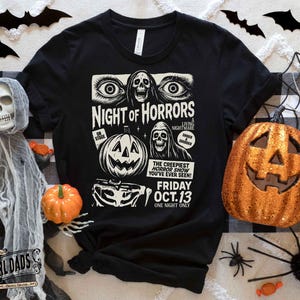 Night of Horrors Png, Halloween Shirt Designs, Horror Png, Horror Night Png, Trendy Halloween, Halloween Png, Sublimation Designs, Png file