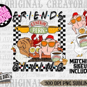 Friends Giving Png, Thanks Giving PNG, Fall PNG, Fun PNG, Friends Come Together, Trendy Fall Designs Png, Pocket Set, Sublimation png
