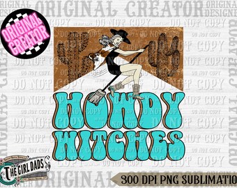 Howdy Witches Png, Howdy Pumpkin Png, Western Halloween Png, Western Retro Png, Western Png, Pumpkin Png, Fall Pumpkin, Western Pumpkin