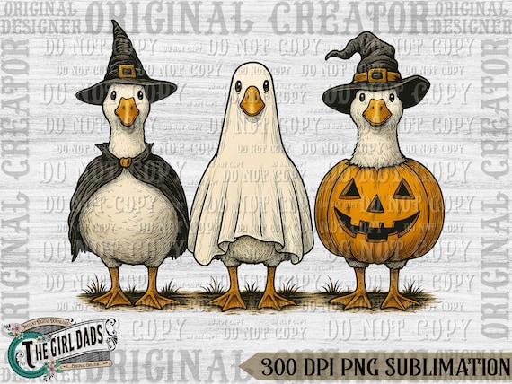 Boo Ghost Goose PNG: Halloween Sublimation Design (Digital Download)