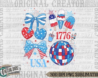 America Preppy Coquette USA Png, 4th of July Png, Girly Memorial Day PNG, Vintage Usa Png, Retro Independence Day png, Patriotic Shirt Png