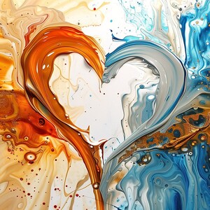 Abstract Heart Art - Colorful and Modern Love Paintings