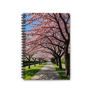 Cherry Blossom - Spiral Notebook - Ruled Line