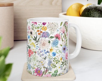 Mug en céramique Blooming Beauty, (11 oz, 15 oz)