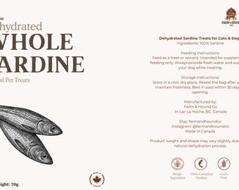 Dehydrated Pet Treats - Whole Sardines