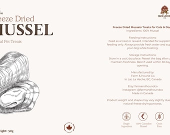 Golosinas liofilizadas para mascotas - Mejillón